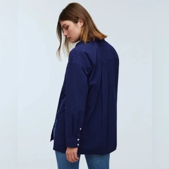 Madewell Blue Button Down Long Sleeve, Fits a 31” Bust, Women’s Size XXS (000) - Picture 3 of 5
